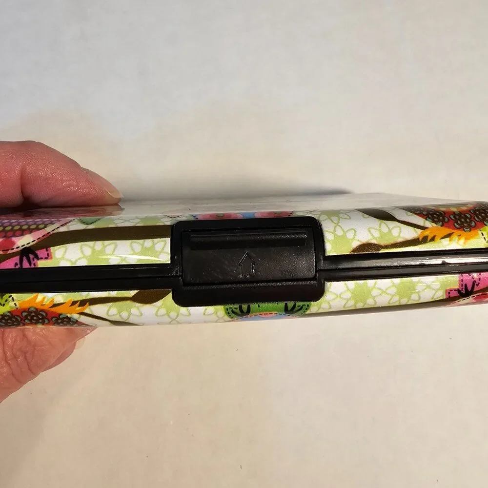 Shell-D / multi colored Owl Credit Card Case - Picture 3 of 4